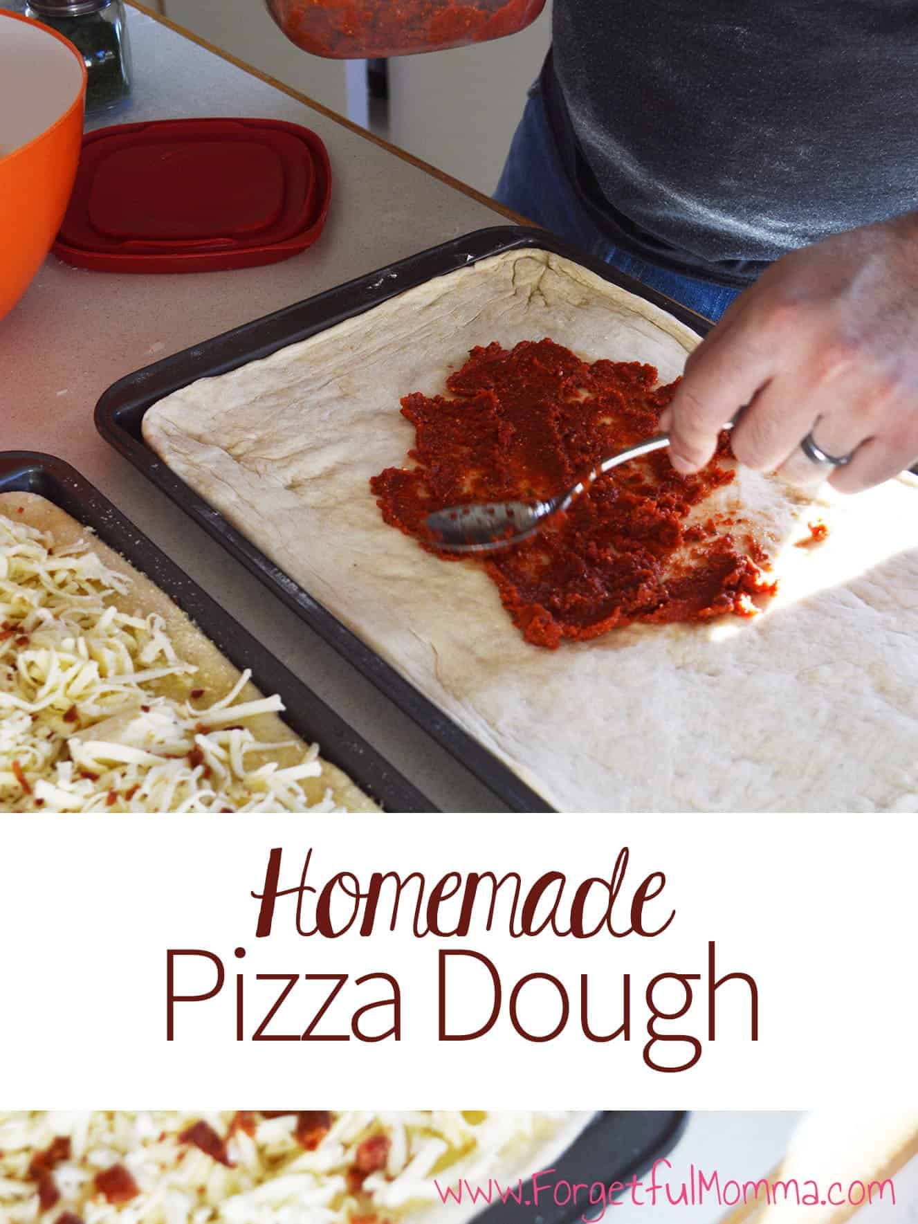 Homemade Pizza Dough - Forgetful Momma