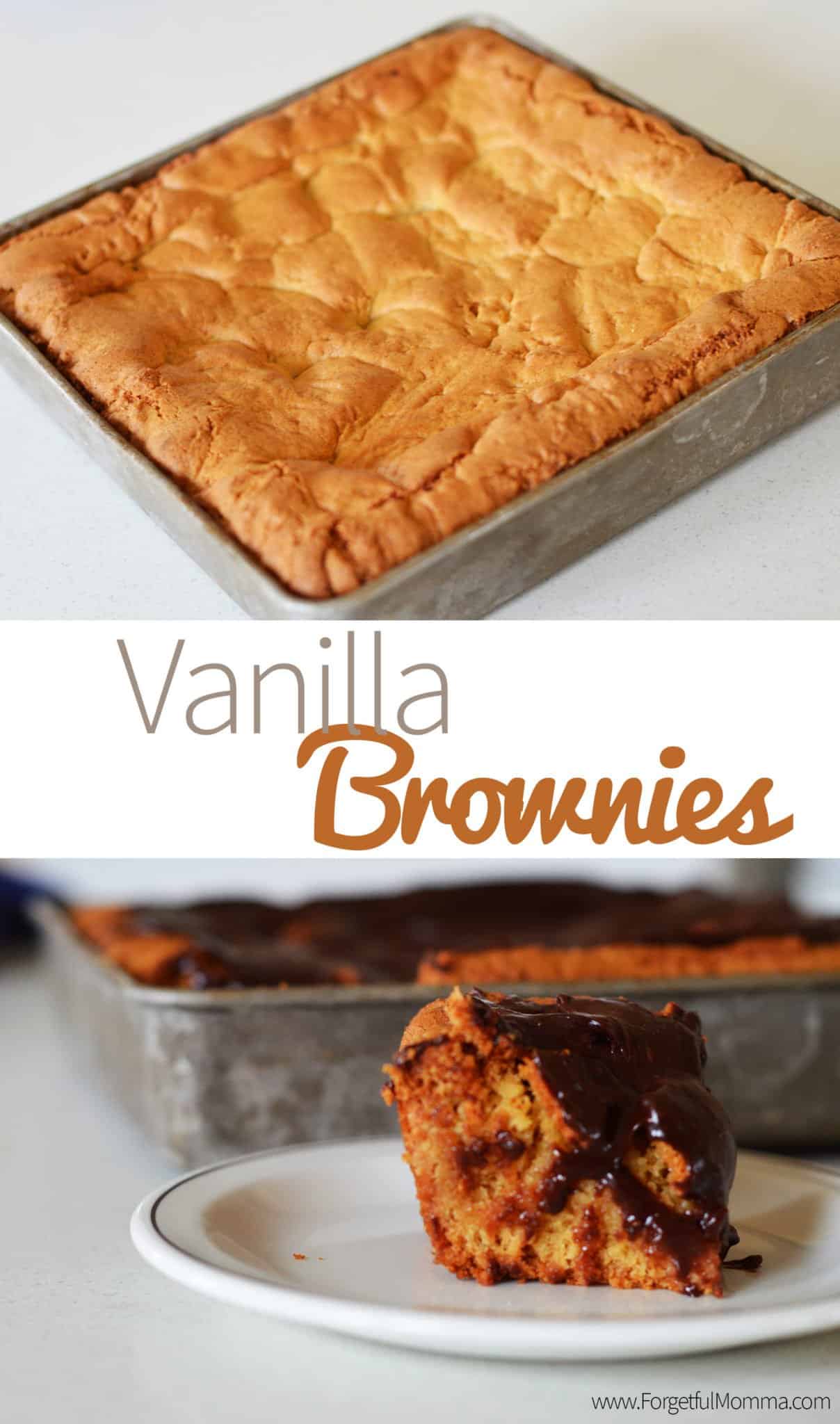 vanilla brownies