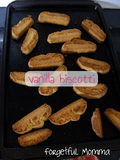 vanilla biscotti - teething