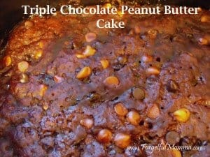 Triple Chocolate Peanut Butter Cake