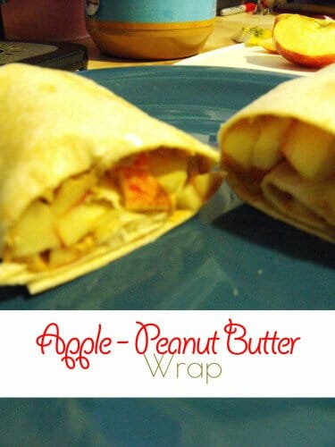 Apple Peanut Butter Wrap