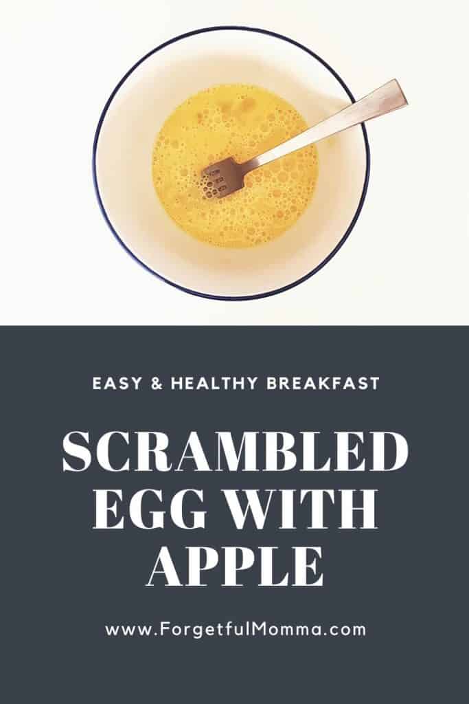 Scrambled Egg with apple