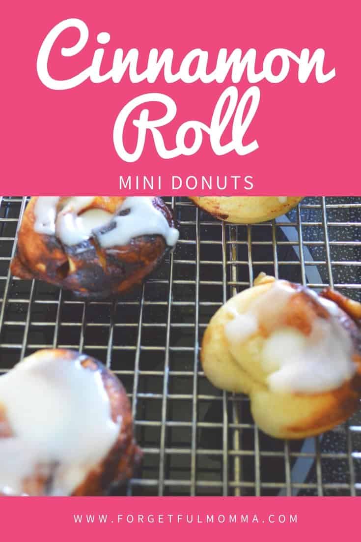 Cinnamon Roll Mini Donuts