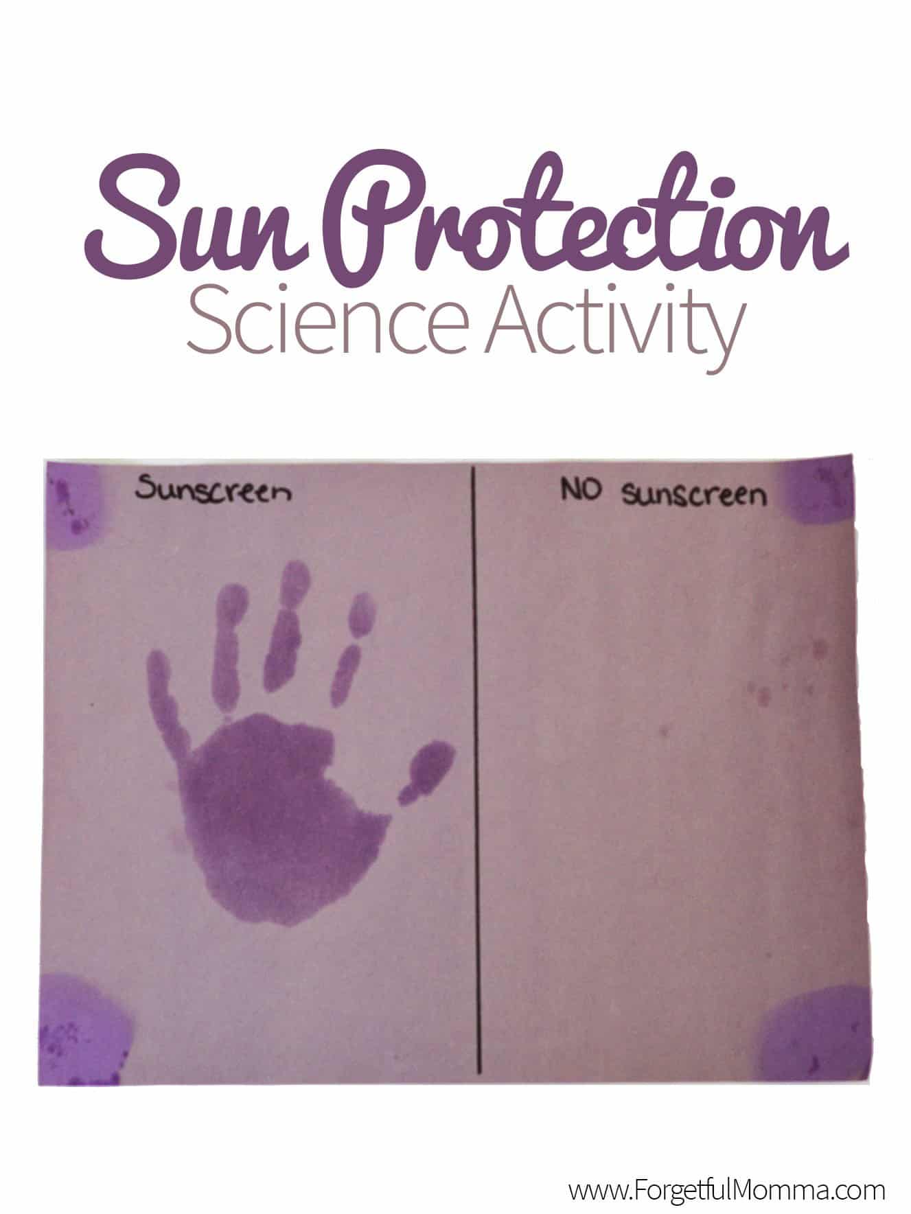 sun protection science activity