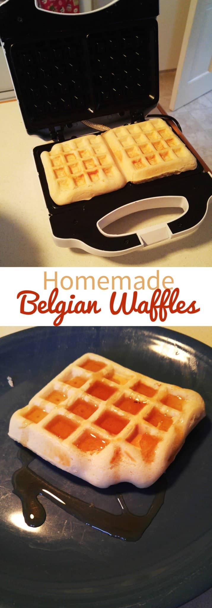 homemade belgian waffles