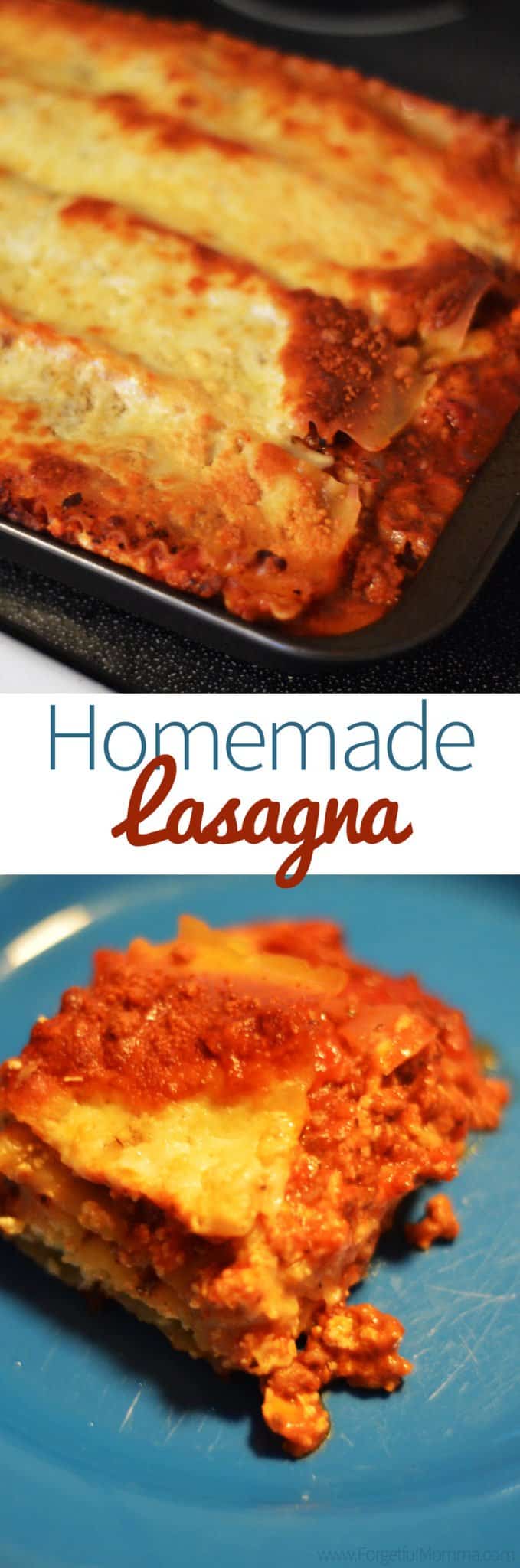 Homemade Lasagna - Forgetful Momma