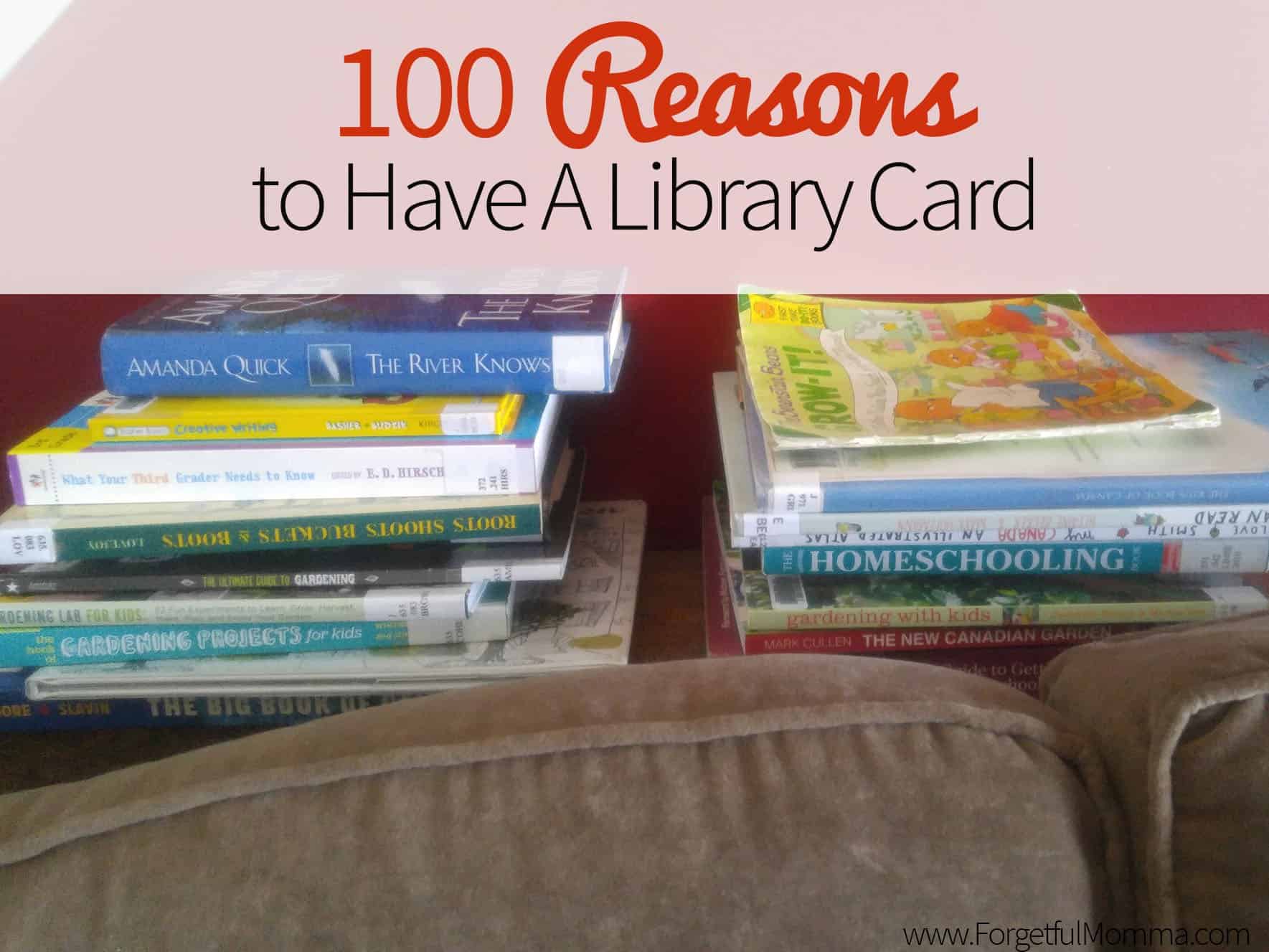 100 reasons to have a library card