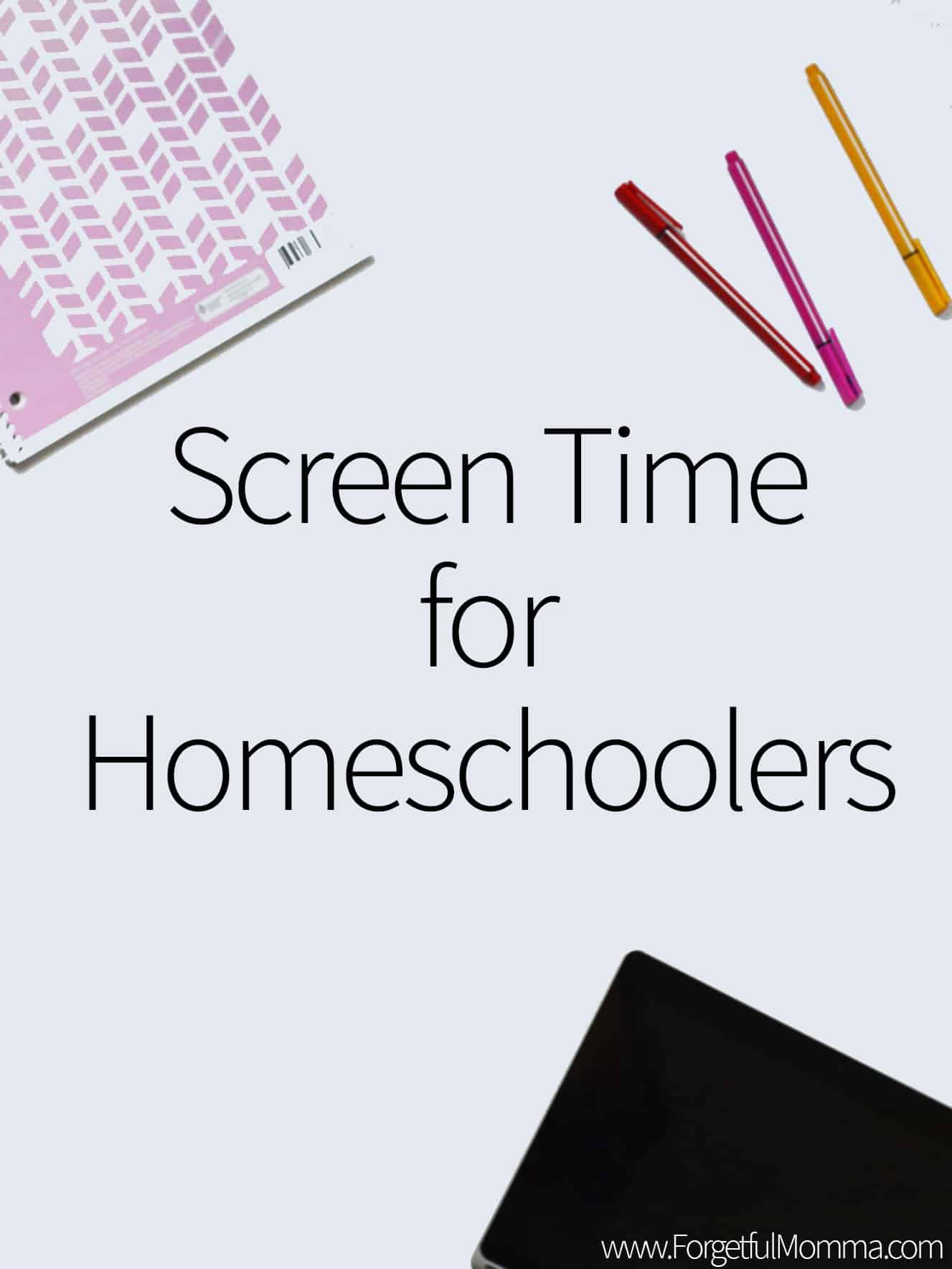 screen time for homeschoolers