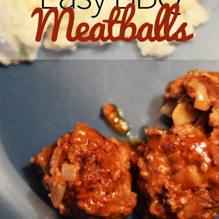 Easy BBQ Meatballs