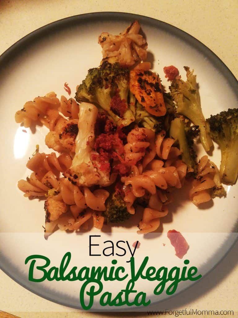 Easy Balsamic Veggie Pasta Recipe - Forgetful Momma