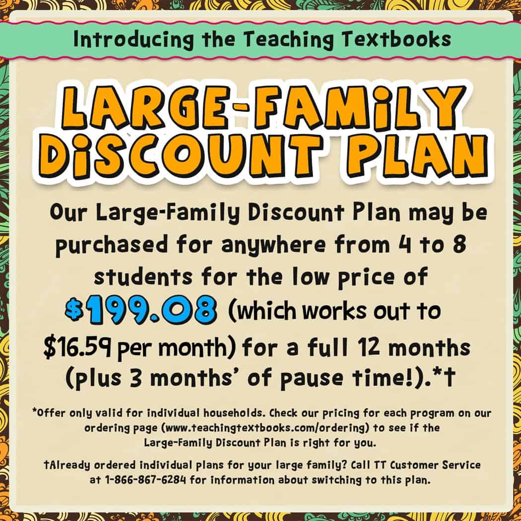 teaching Textbooks Family Plan