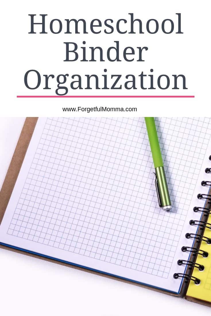 Homeschool Binder Organization