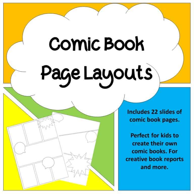 Using Comic Book Sheets in Your Lessons - Forgetful Momma