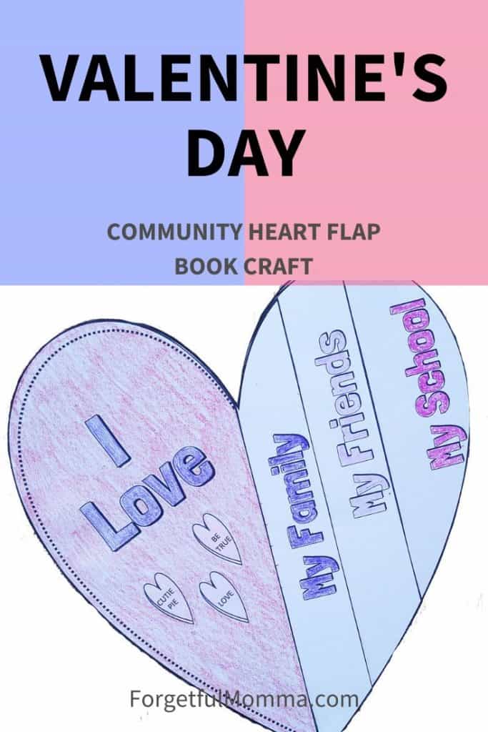 Valentine's Day Heart Craft - Flap Book
