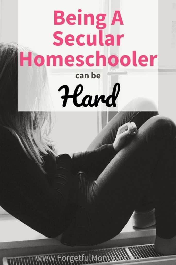 Being A Secular Homeschooler can be Hard - lonely homeschooler
