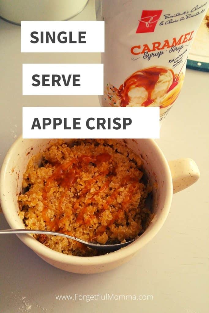 single serve apple crisp
