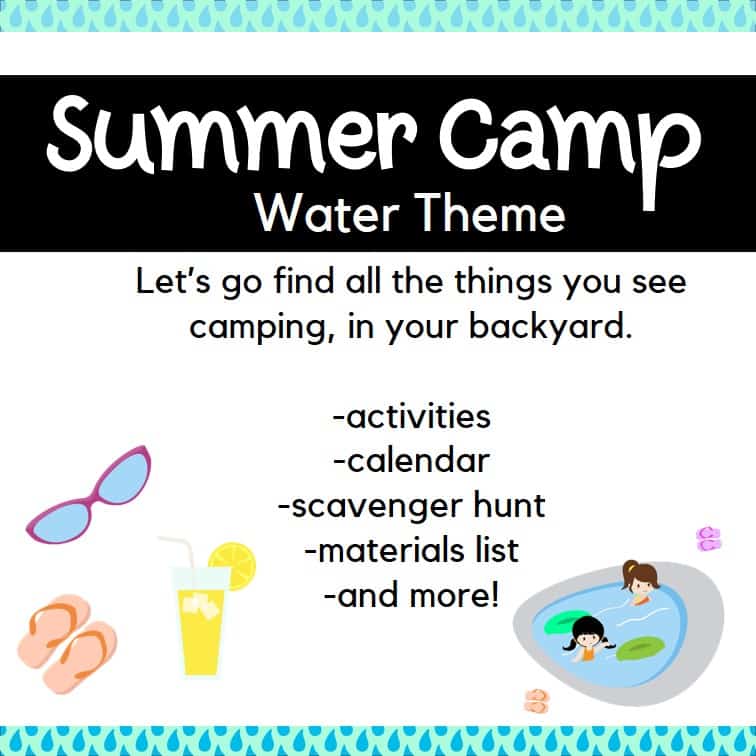 Backyard Summer Camp: Water Theme - Forgetful Momma