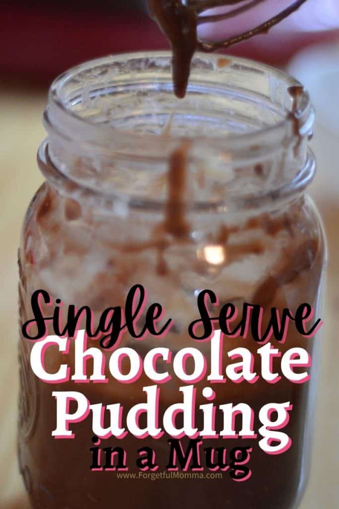 Single Serve Chocolate Pudding in A Mug