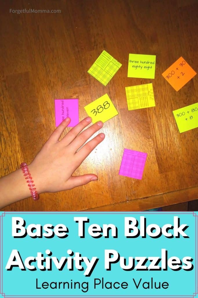 Base Ten Block Activity Puzzles - Learning Place Value