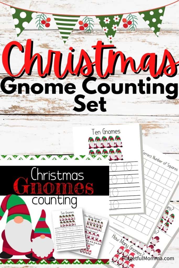 Christmas Gnome Math set