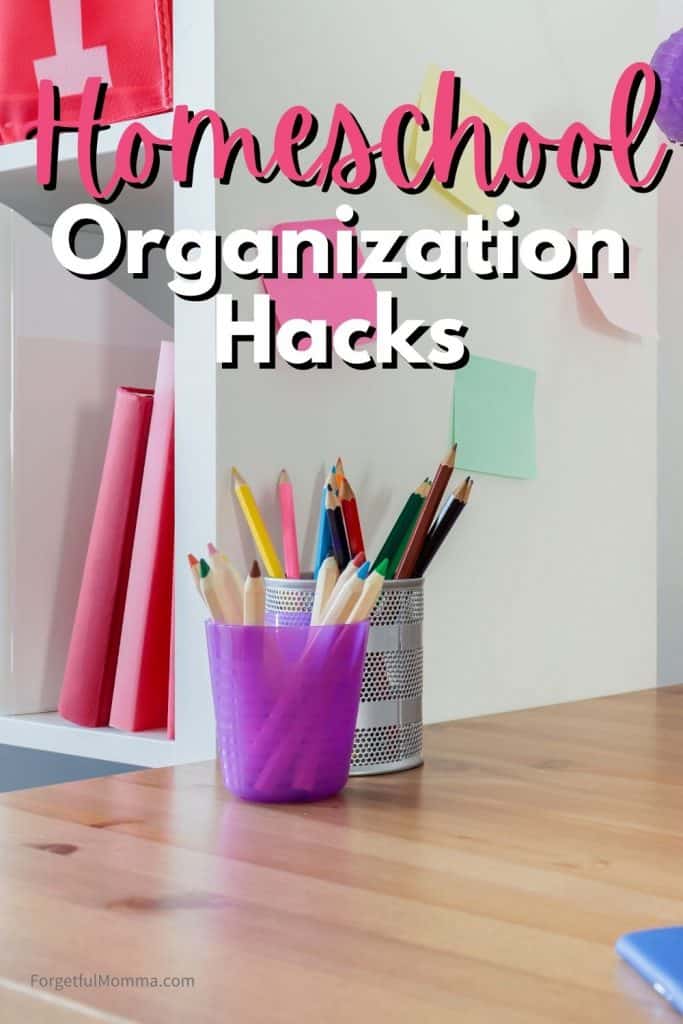homeschool organization hacks - tidy desk