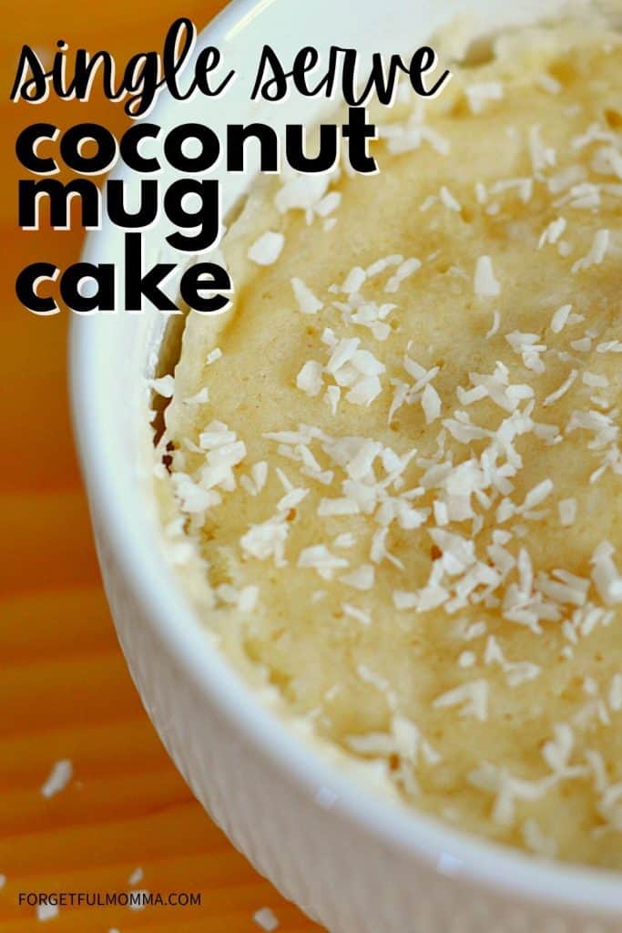 Single Serve Coconut Mug Cake