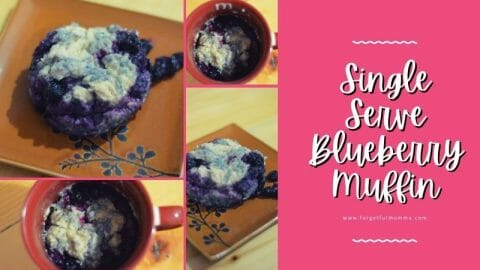 Single Serve Blueberry Muffin in a Mug