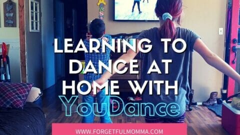 kids dancing in front of tv with text overlay
